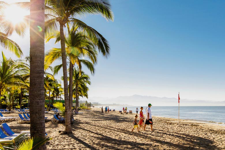 The beach at Riu Palace Pacifico Hotel, Nuevo Vallarta, Mexico The beach at Riu Palace Pacifico Hotel, Nuevo Vallarta, Mexico